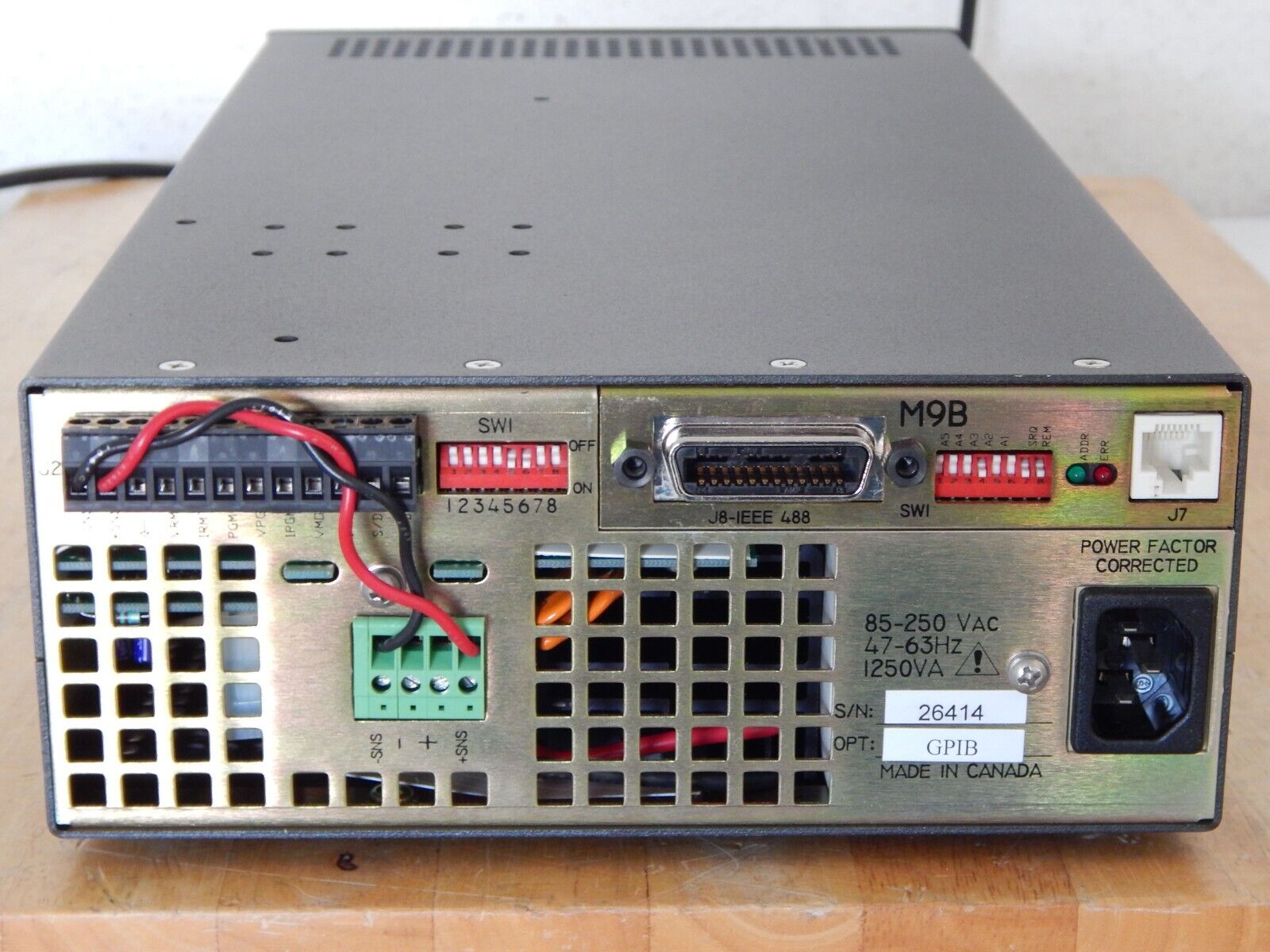 XHR600-1.7 DC Power Supply 0-600V 0-1.7A 1000W M9B (GPIB) XHR600-1.7 DC Power Supply 0-600V 0-1.7A 1000W M9B (GPIB)